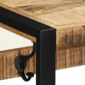Porte-manteau 80x35x35 cm bois de manguier massif brut