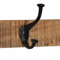 Porte-manteau 80x35x35 cm bois de manguier massif brut