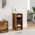 Armoire à chaussures vieux bois 32x35x70 cm bois d'ingénierie