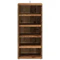Armoire à chaussures vieux bois 32x35x70 cm bois d'ingénierie