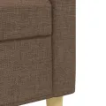 Ensemble de canapés 2 pcs marron tissu
