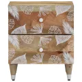 Tables de chevet 2 pcs 40x33,5x46 cm Bois de manguier solide