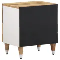 Tables de chevet 2 pcs 40x33,5x46 cm Bois de manguier solide