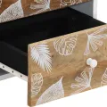 Tables de chevet 2 pcs 40x33,5x46 cm Bois de manguier solide