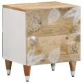 Tables de chevet 2 pcs 40x33,5x46 cm Bois de manguier solide