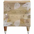 Tables de chevet 2 pcs 40x33,5x46 cm Bois de manguier solide