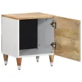 Tables de chevet 2 pcs 40x33,5x46 cm Bois de manguier solide