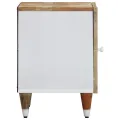 Tables de chevet 2 pcs 40x33,5x46 cm Bois de manguier solide