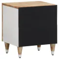 Tables de chevet 2 pcs 40x33,5x46 cm Bois de manguier solide