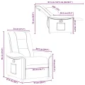 Fauteuil inclinable Rouge bordeaux Tissu