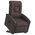 Fauteuil inclinable marron foncé tissu