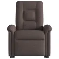 Fauteuil inclinable marron foncé tissu