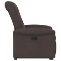 Fauteuil inclinable marron foncé tissu