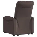Fauteuil inclinable marron foncé tissu