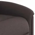 Fauteuil inclinable marron foncé tissu