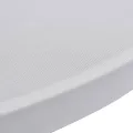 Housses élastiques de table Ø 80 cm Blanc 4 pcs