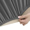 Housse extensible canapé 2places Anthracite Jersey de polyester