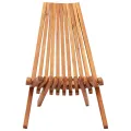 Chaises pliables d'extérieur lot de 2 Bois d'acacia solide
