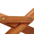 Chaises pliables d'extérieur lot de 2 Bois d'acacia solide