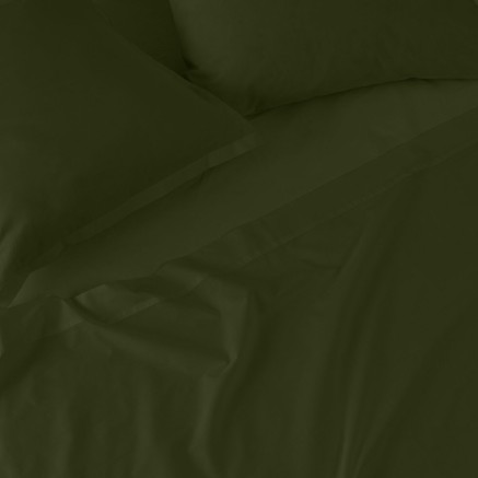 Fitted sheet HappyFriday BASIC Dark green 180 x 200 x 32 cm 2