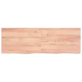 Étagère murale marron clair bois chêne massif traité
