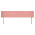 Tête de lit avec oreilles Rose 183x23x78/88 cm Velours
