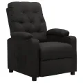 Fauteuil inclinable Noir Tissu