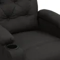 Fauteuil inclinable Noir Tissu