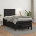 cadre de lit matelas Noir 120x200 cm Similicuir