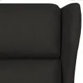 Fauteuil inclinable Noir Tissu