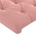 Tête de lit avec oreilles Rose 183x23x78/88 cm Velours