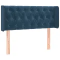 Tête de lit à LED Bleu foncé 93x16x78/88 cm Velours