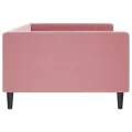 Lit de repos rose 100x200 cm velours