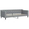 Lit de repos sans matelas gris clair 80x200 cm tissu