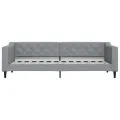 Lit de repos sans matelas gris clair 80x200 cm tissu