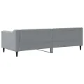 Lit de repos sans matelas gris clair 80x200 cm tissu