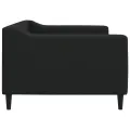 Lit de repos sans matelas noir 90x200 cm tissu