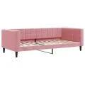 Lit de repos sans matelas rose 90x200 cm velours