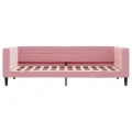 Lit de repos sans matelas rose 90x200 cm velours