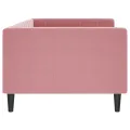 Lit de repos sans matelas rose 90x200 cm velours