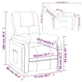 Fauteuil inclinable Rouge bordeaux Tissu