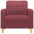 Fauteuil Rouge bordeaux 60 cm Tissu