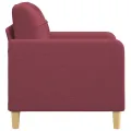 Fauteuil Rouge bordeaux 60 cm Tissu