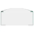 Meuble TV/pour moniteur 120x30x13 cm verre transparent
