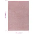 Tapis à poils courts 240x340 cm Rose