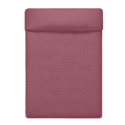 Reversible Bedspread HappyFriday Basic Arista White Magenta 270 x 260