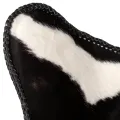 Chaise papillon noir et blanc cuir de vache