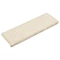 Tapis d'escalier 10 pcs 65x21x4 cm Blanc