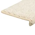 Tapis d'escalier 10 pcs 65x21x4 cm Blanc