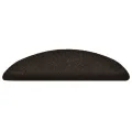 Tapis autoadhésifs de marches 10pcs Marron 56x17x3cm Aiguilleté